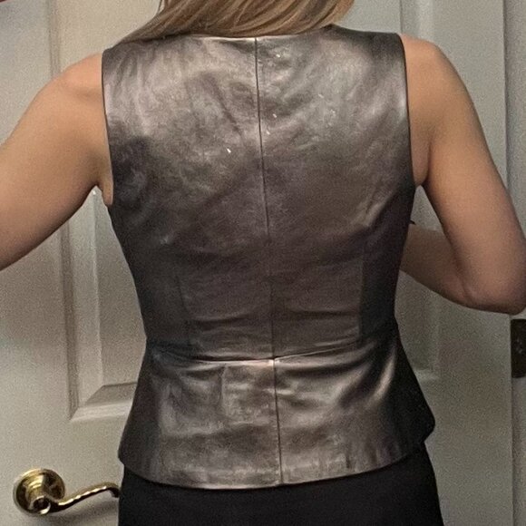 Trina Turk Leather Vest - Picture 2 of 5